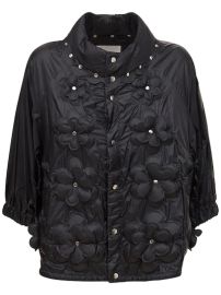 Moncler Genius Noir Copper Embellished Nylon Jacket at Luisaviaroma